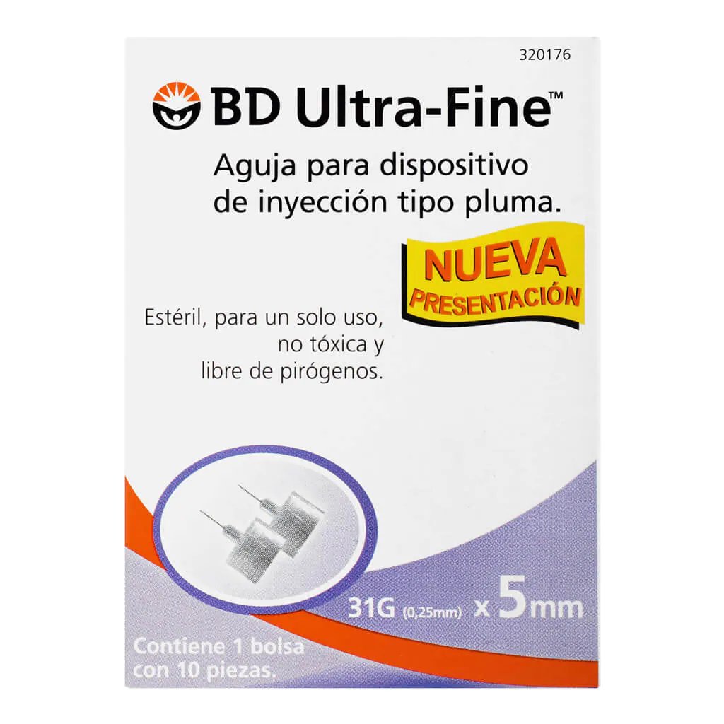 AGUJA BD ULTRA FINE PLUMA 31G X 5MM C10