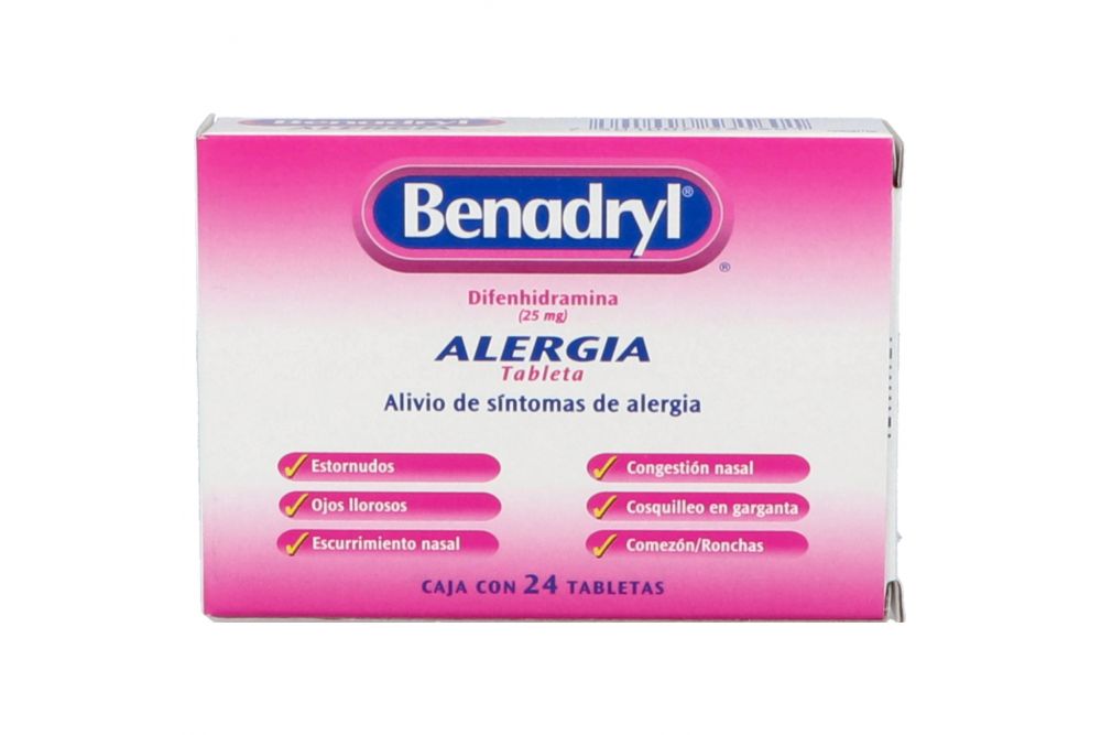 BENADRYL 24 TAB 25MG