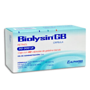 BIOLYSIN GB 40 CAP  50000U  ALPHARMA