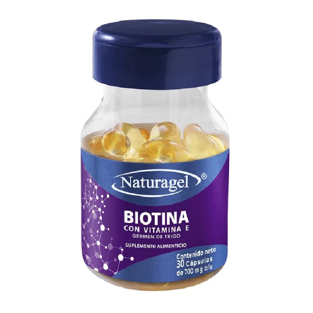 BIOTINA CON VIT E  FCO 30 CAP  NATURAGEL