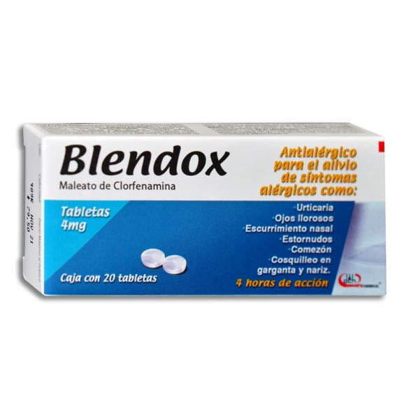 BLENDOX 20 TAB 4MG  DEGORTS