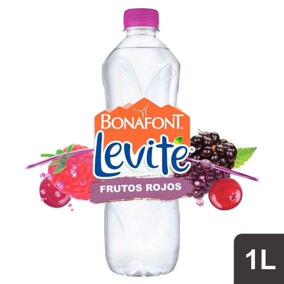 AGUA BONAFONT LEVITE FRUTOS ROJOS 1L