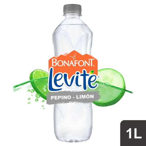 AGUA BONAFONT LEVITE PEPINO LIMON 1 LITRO