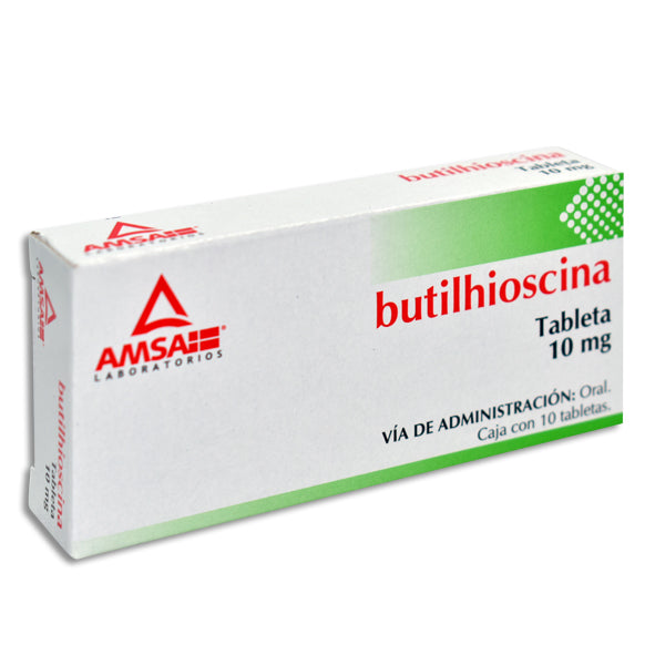 BUTILHIOSCINA 10 TAB 10MG  AMSA