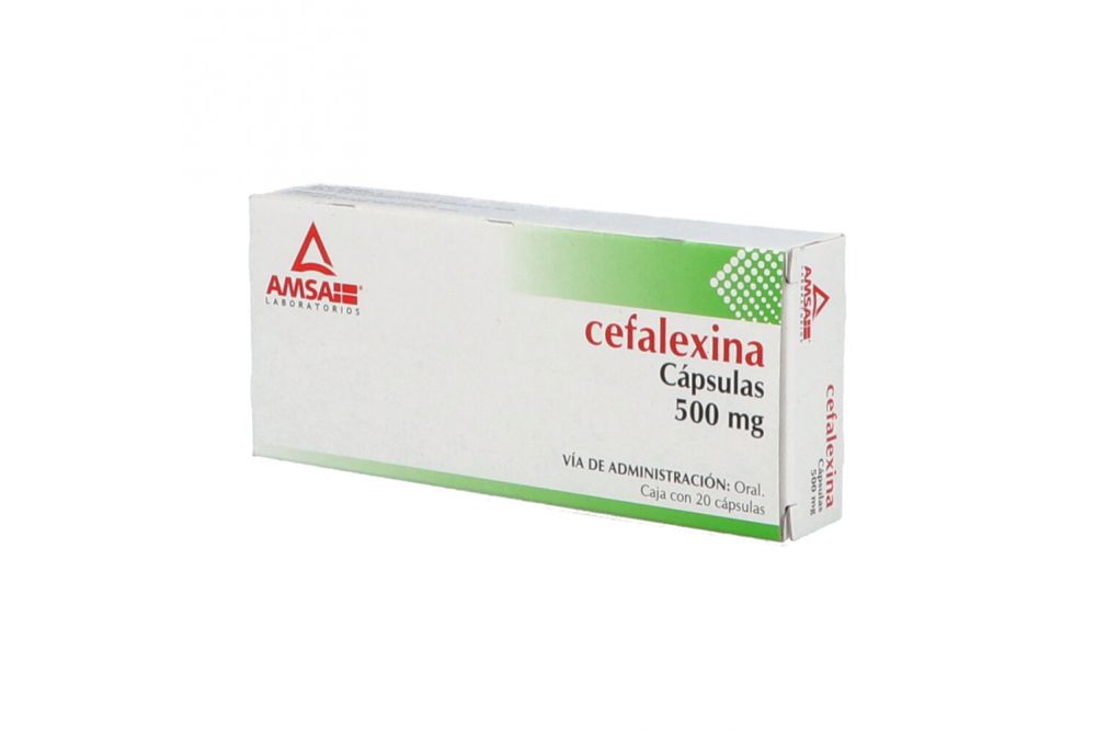 CEFALEXINA 20 CAP 500MG  AMSA