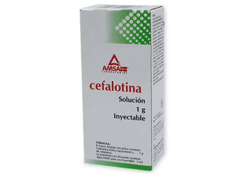 CEFALOTINA 1G SOL INY FA 5ML  AMSA