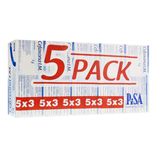 CEFAXONA IM 1G SOL INY FA 5PACK