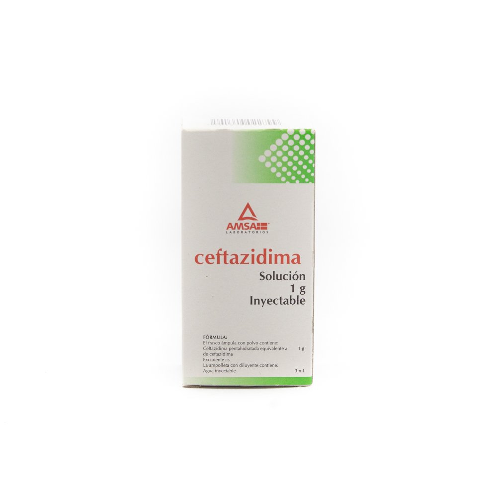 CEFTAZIDIMA 1G AMP 3ML  AMSA