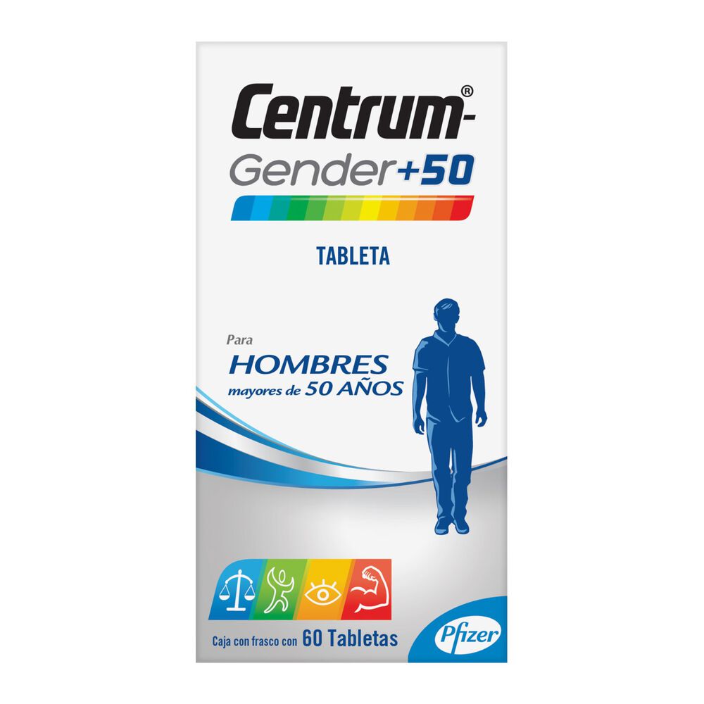 CENTRUM GENDER+50 HOMBRES TAB 60