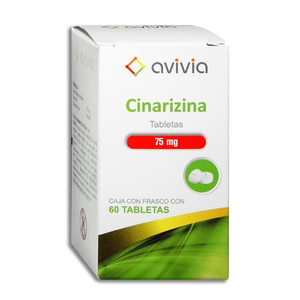 CINARIZINA 60 TAB 75MG  AVIVIA