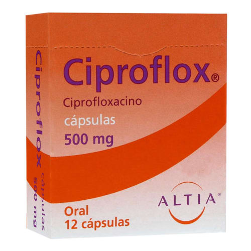 CIPROFLOX 500MG CAP C12