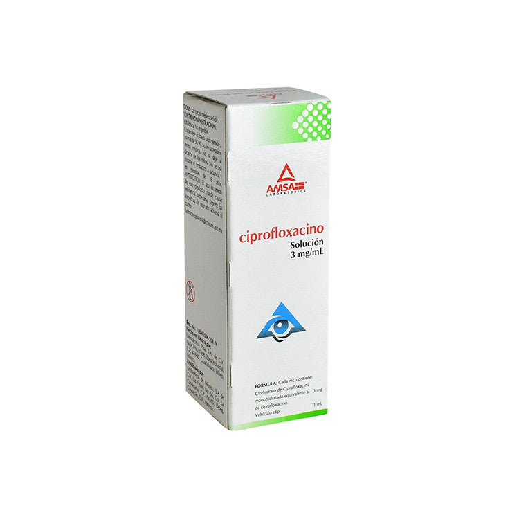 CIPROFLOXACINO 3MG SOL OFT 5ML  AMSA