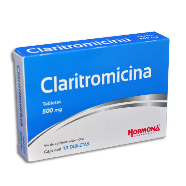 CLARITROMICINA 10 TAB 500MG  HORMONA