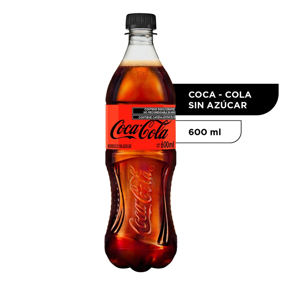 COCA COLA SIN AZUCAR BT 600ML