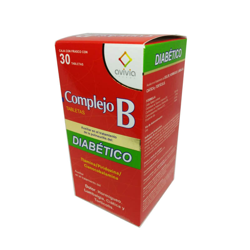 COMPLEJO B DIABETICO 30 TAB AVIVIA