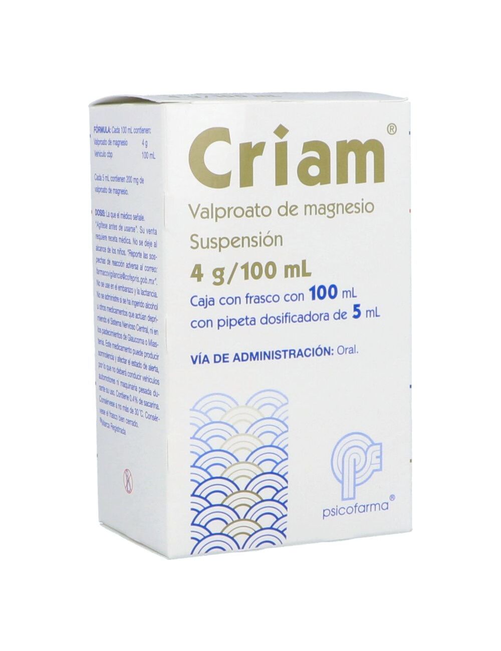 CRIAM 4G/100ML DOSIF SUSP 5ML