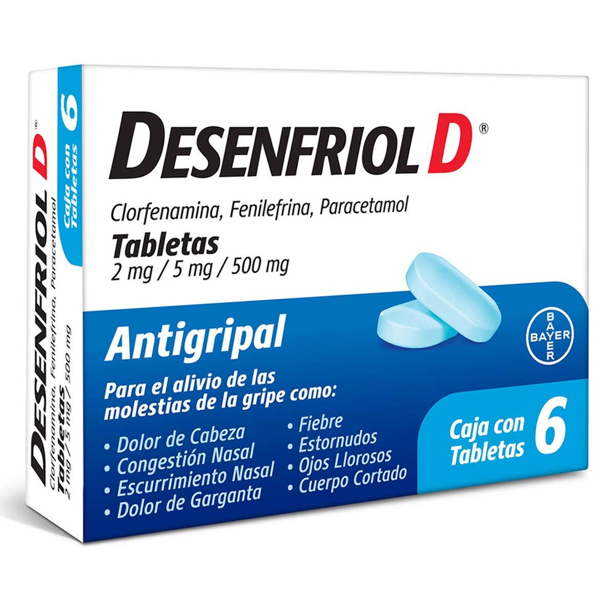 DESENFRIOL D 6 TAB