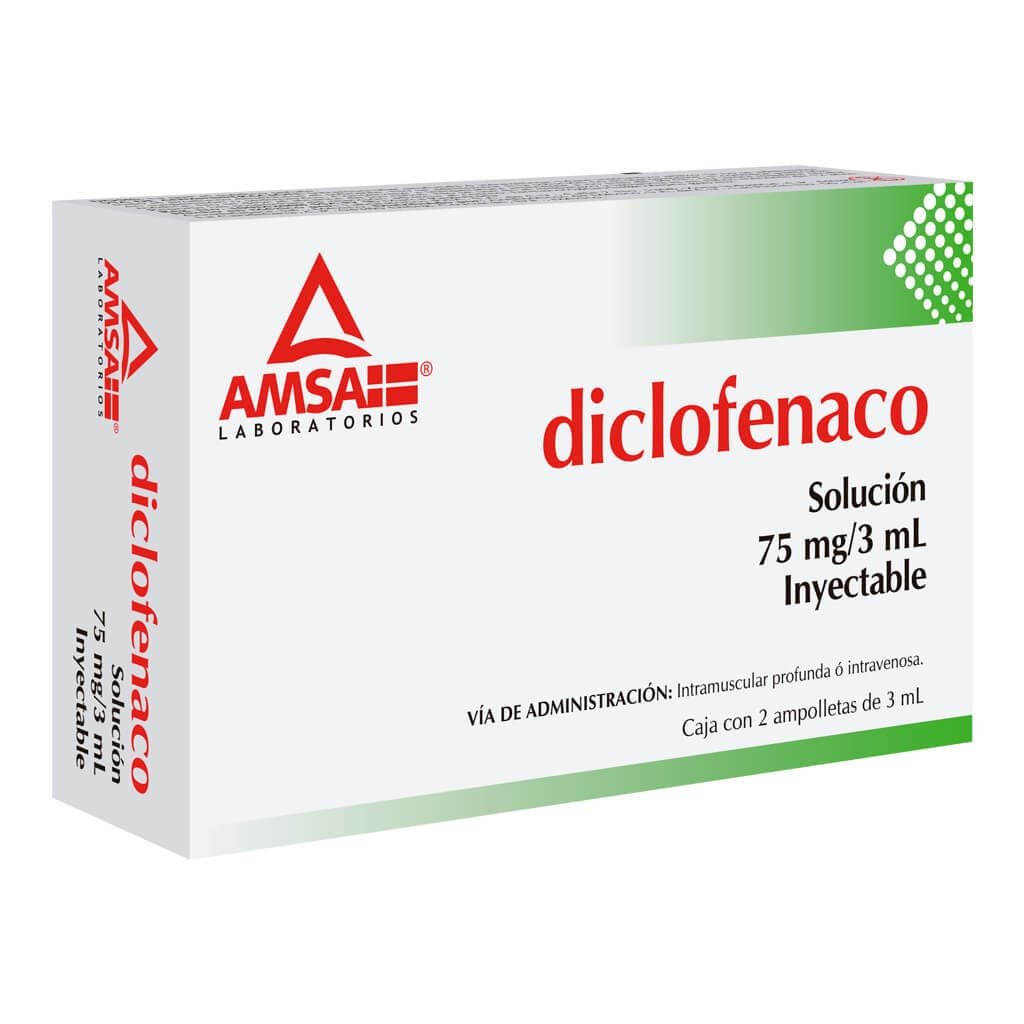 DICLOFENACO 75MG SOL INY 3ML  AMSA