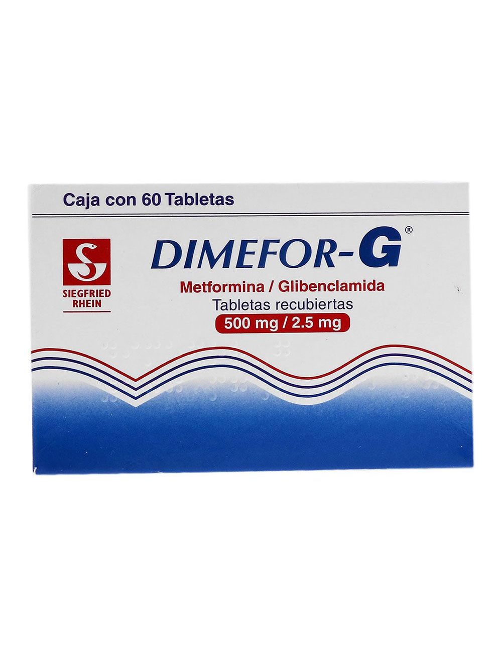 DIMEFOR G 500/2.5MG TAB C60