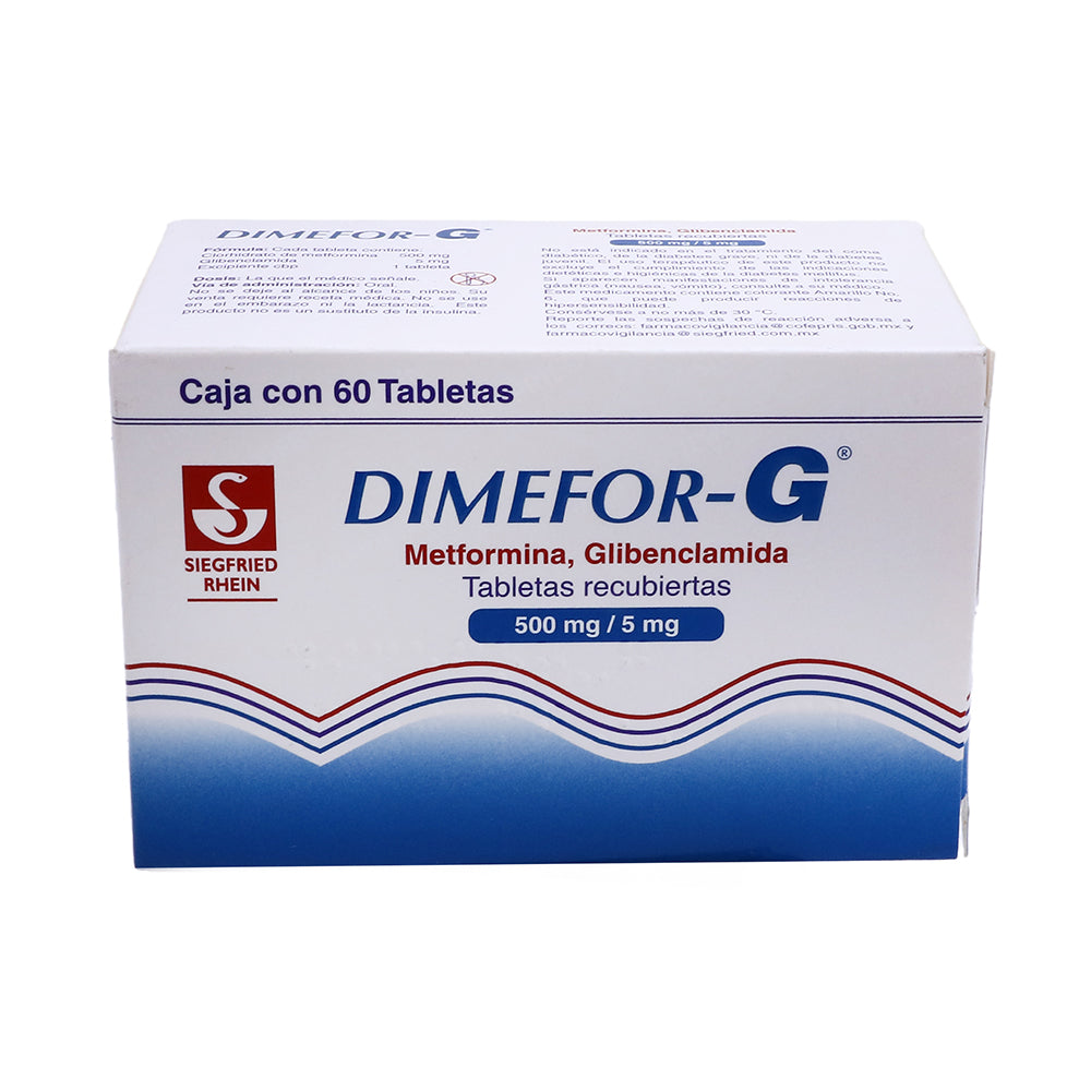 DIMEFOR G 500/5MG TAB C60