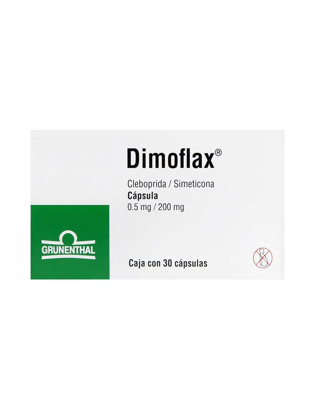 DIMOFLAX 30 CAPS 0.5/200MG