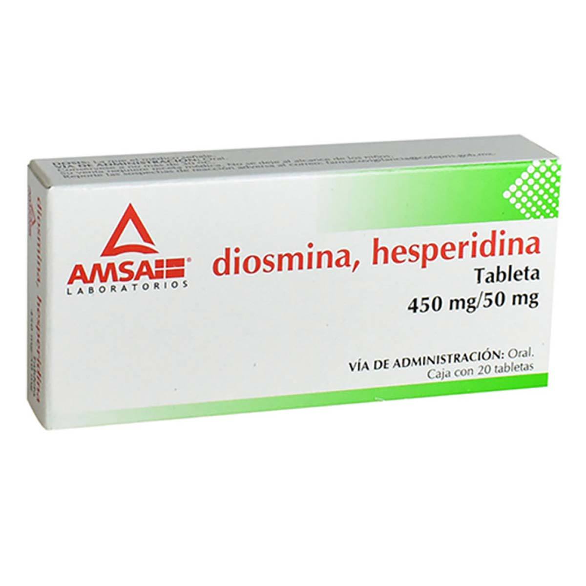 DIOSMINA HESPERIDINA 20 TAB 450/50MG  AMSA