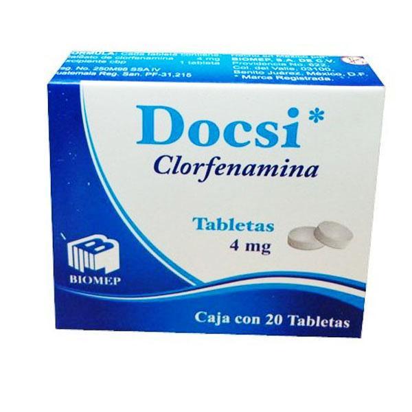 DOCSIL 20 TAB 4MG  BIOMEP