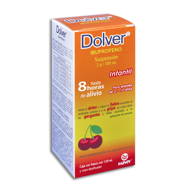 DOLVER SUSP 100MG INF 120ML  MAVER