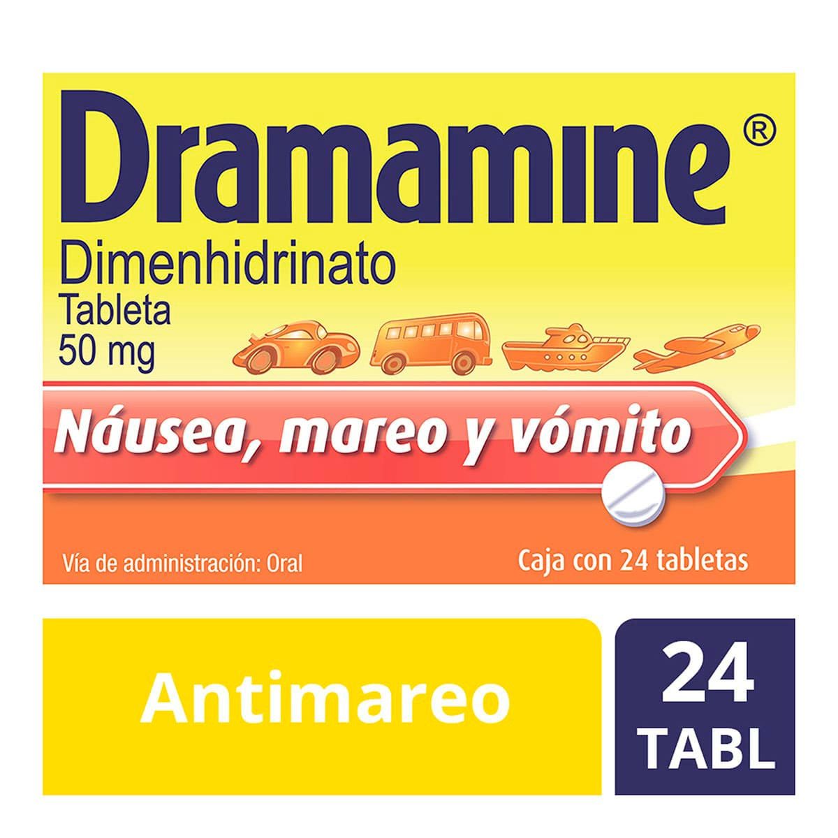 DRAMAMINE 24 TAB 50MG