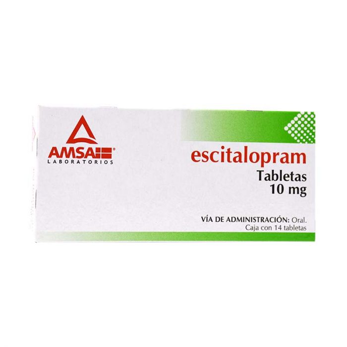 ESCITALOPRAM 14 TAB 10MG  AMSA