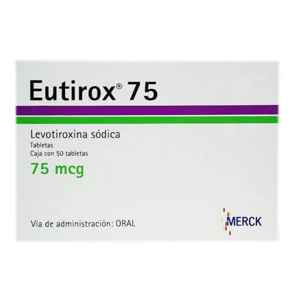 EUTIROX 75MCG TAB C50