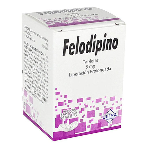 FELODIPINO 20 TAB 5MG ULTRA