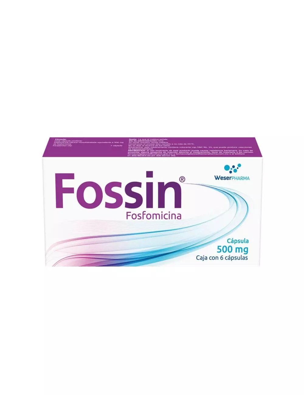 FOSSIN 6 CAP 500MG