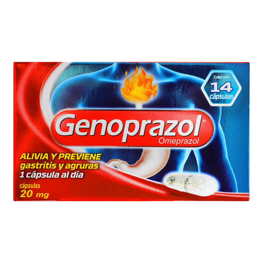 GENOPRAZOL 14 CAP 20MG