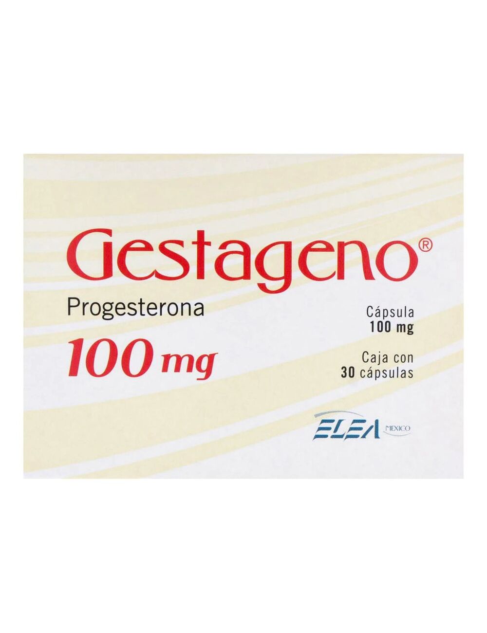 GESTAGENO 100MG CAP 30