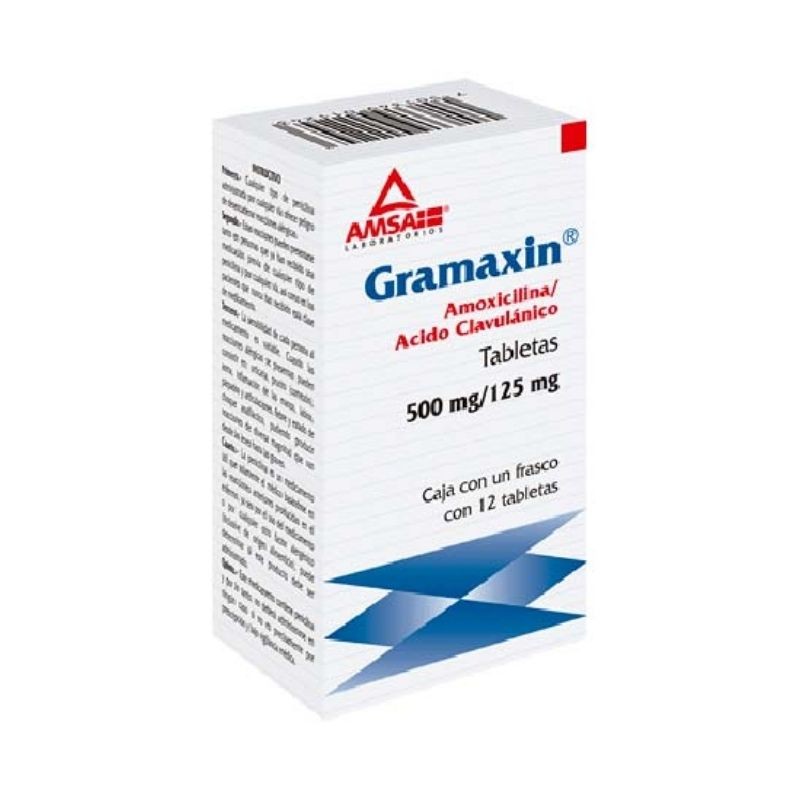 GRAMAXIN 12 TAB 500/125MG  AMSA