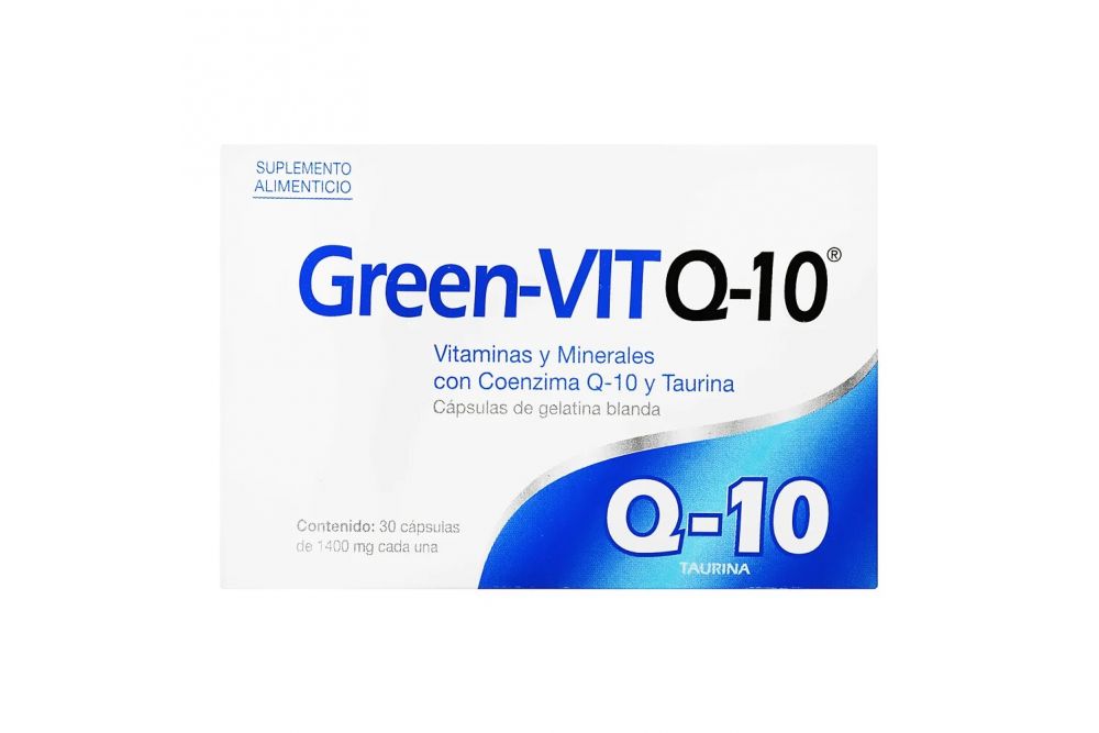 GREEN VIT Q-10 30 CAP 1400MG  PROGELA