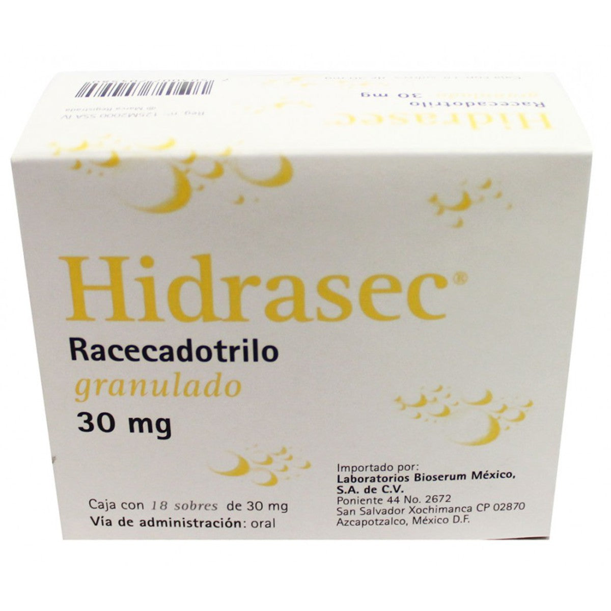 HIDRASEC 18 SOB 30MG