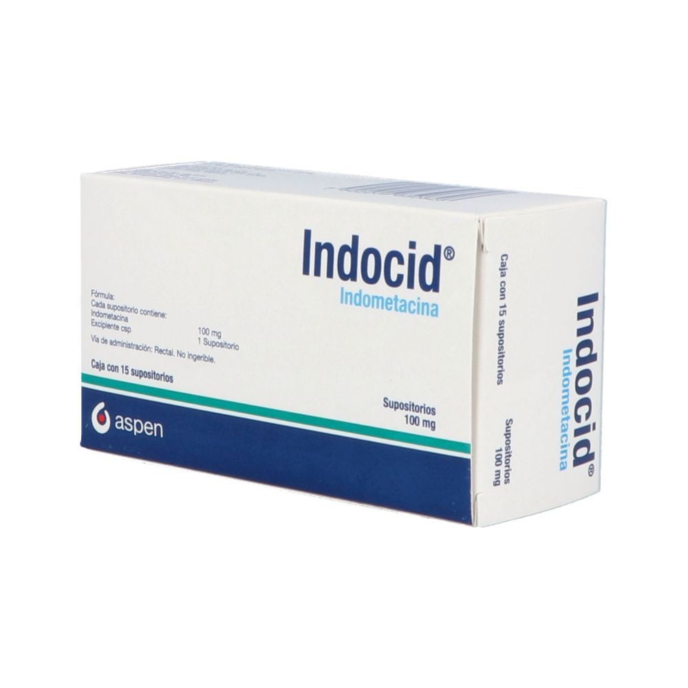 INDOCID 100MG SUP C15