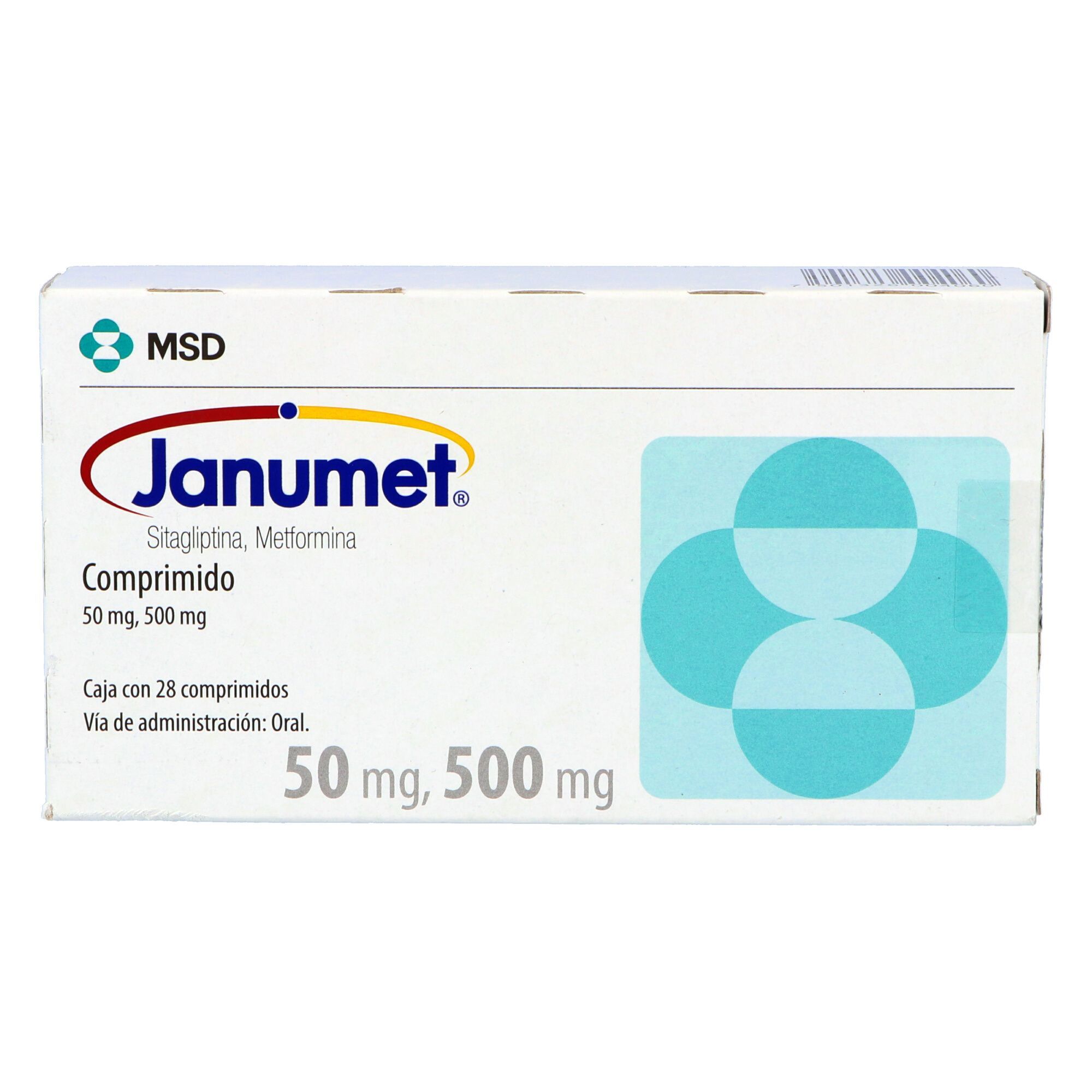 JANUMET 50/500MG COM 28