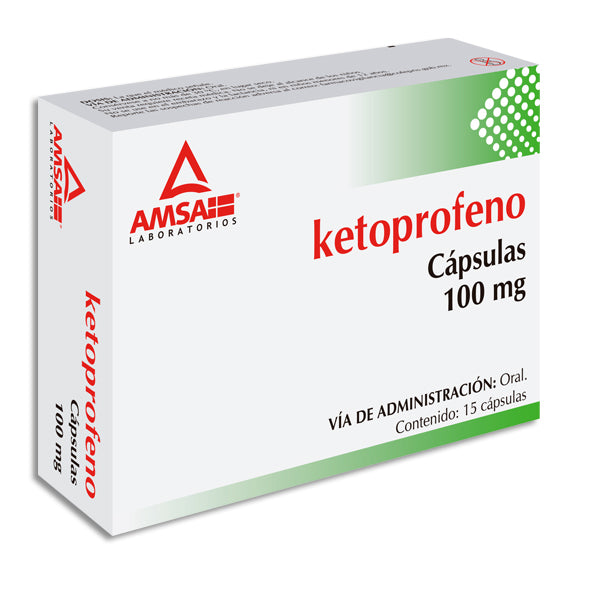 KETOPROFENO 15 CAP 100MG  AMSA