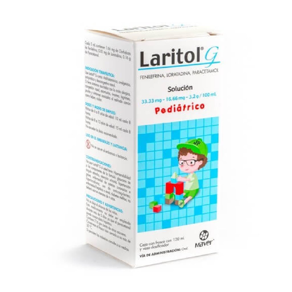 LARITOL G PED 120ML  MAVER