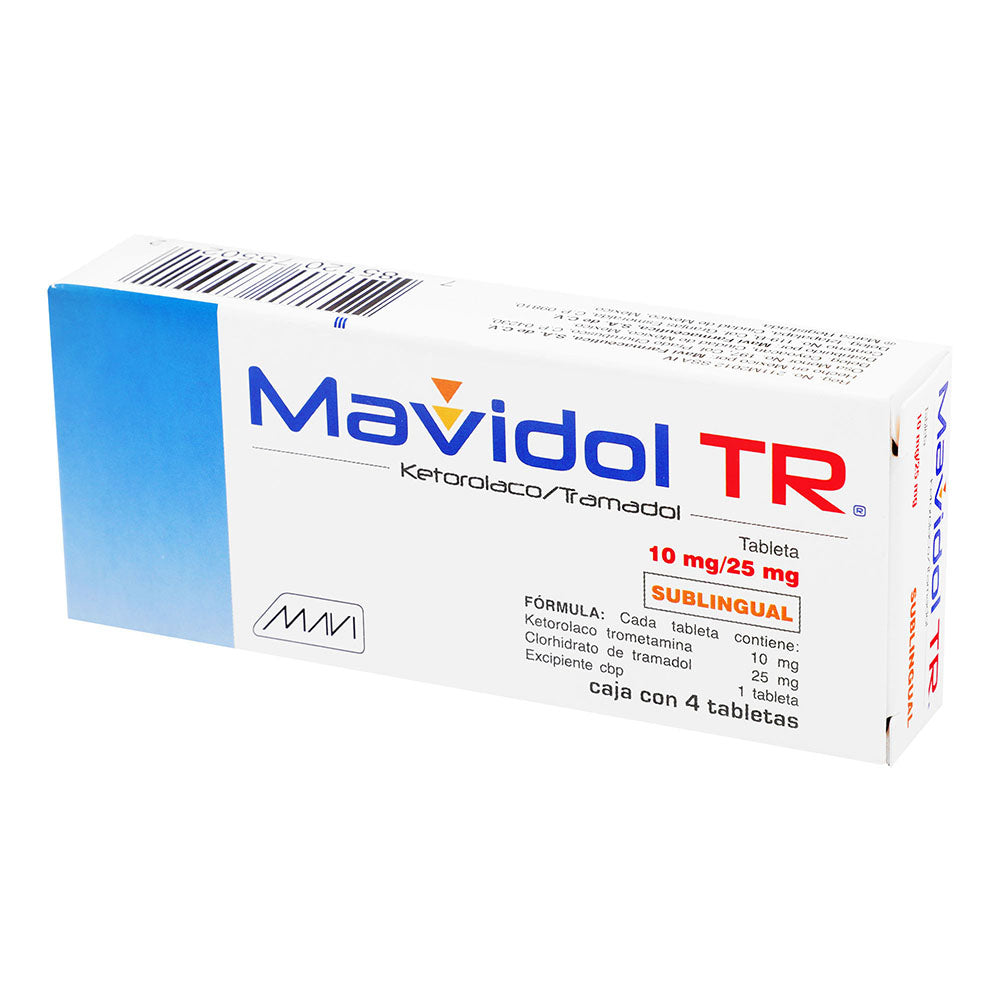 MAVIDOL TR 4 TAB SUBL 10 25MG  MAVI