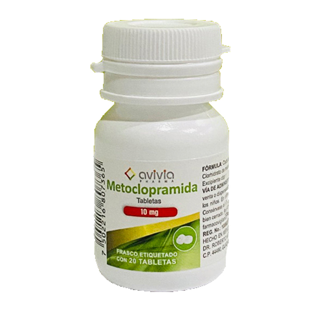 METOCLOPRAMIDA 20 TAB 10MG  AVIVIA