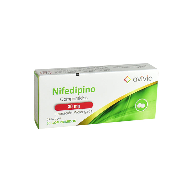 NIFEDIPINO 30 COM 30MG AVIVIA