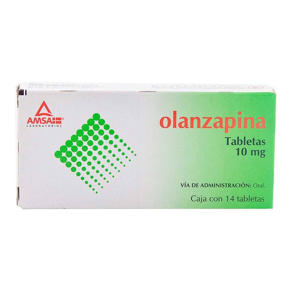 OLANZAPINA 14 TAB 10MG  AMSA