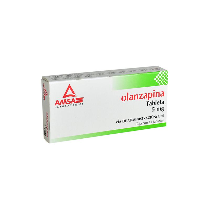 OLANZAPINA 5 MG 14 TAB  AMSA