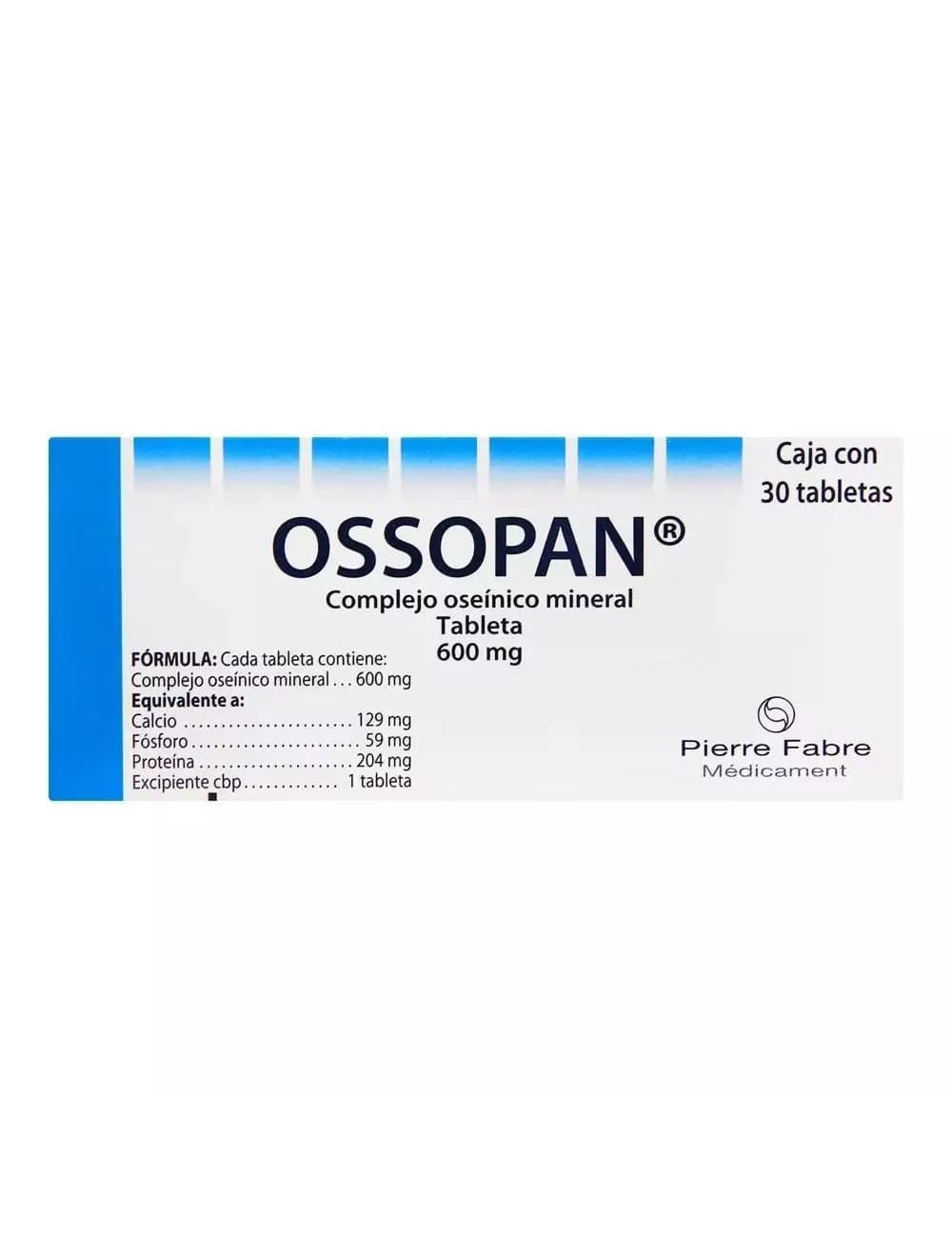 OSSOPAN 30 TAB 600MG