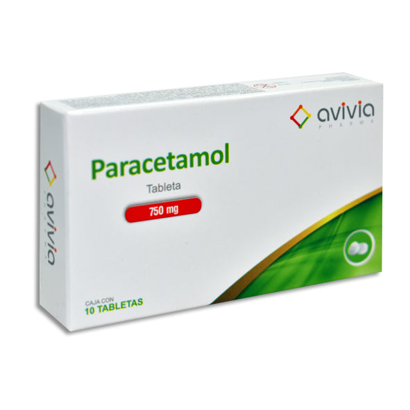 PARACETAMOL 10 TAB 750MG   AVIVIA