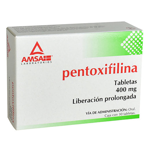 PENTOXIFILINA 30 CAP 400MG   AMSA